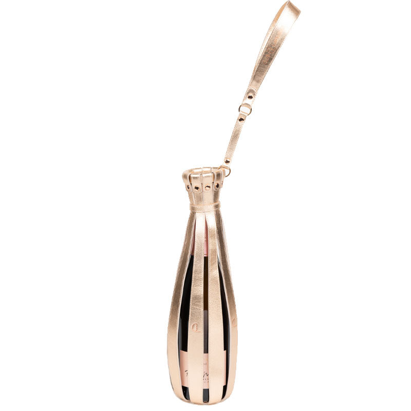 Exklusive handgefertigte Leder-Flaschen-Tasche