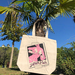 Drink Pink Designer Tragetasche